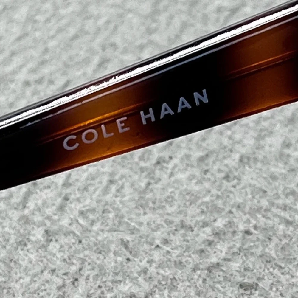 Cole Haan Sunglasses Brown Tortoise Acetate Square CH7022 55-18-142 Classic